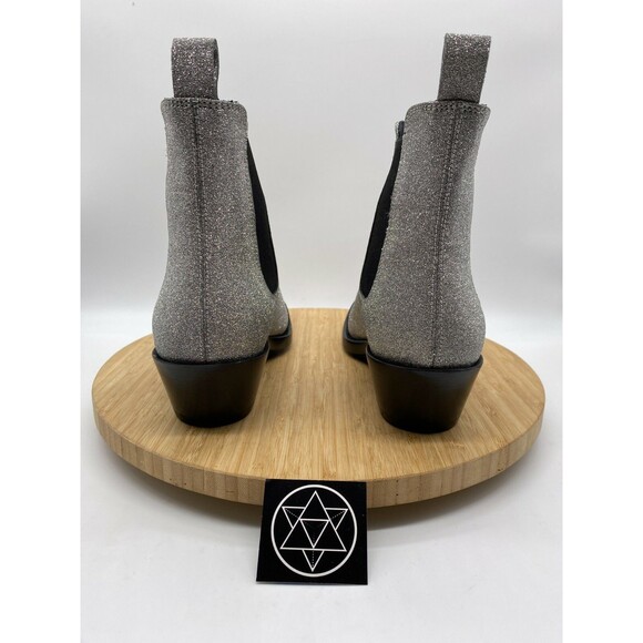 Calvin Klein X Raf Simons Boots Silver Western 205W39NYC Womens US 7 EUR 37.5 - Picture 3 of 12